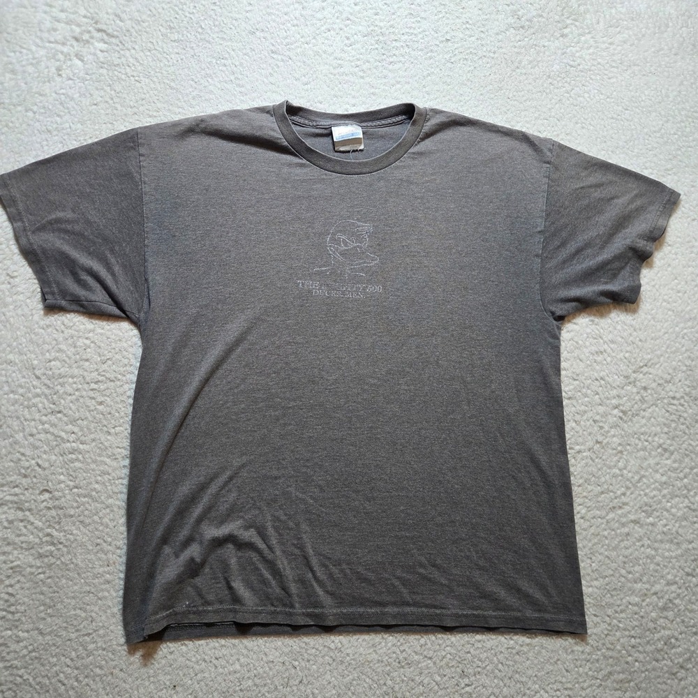Vintage Hanes T Shirt Mens XL Gray The Mighty 500 Ducks Men Duck Or Die Tee
